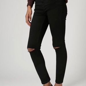 TopShop Moro Black Skinny Jeans